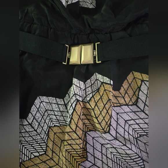 BCBG Max Azria Silk One-Shoulder Dress XS - Picture 4 of 9